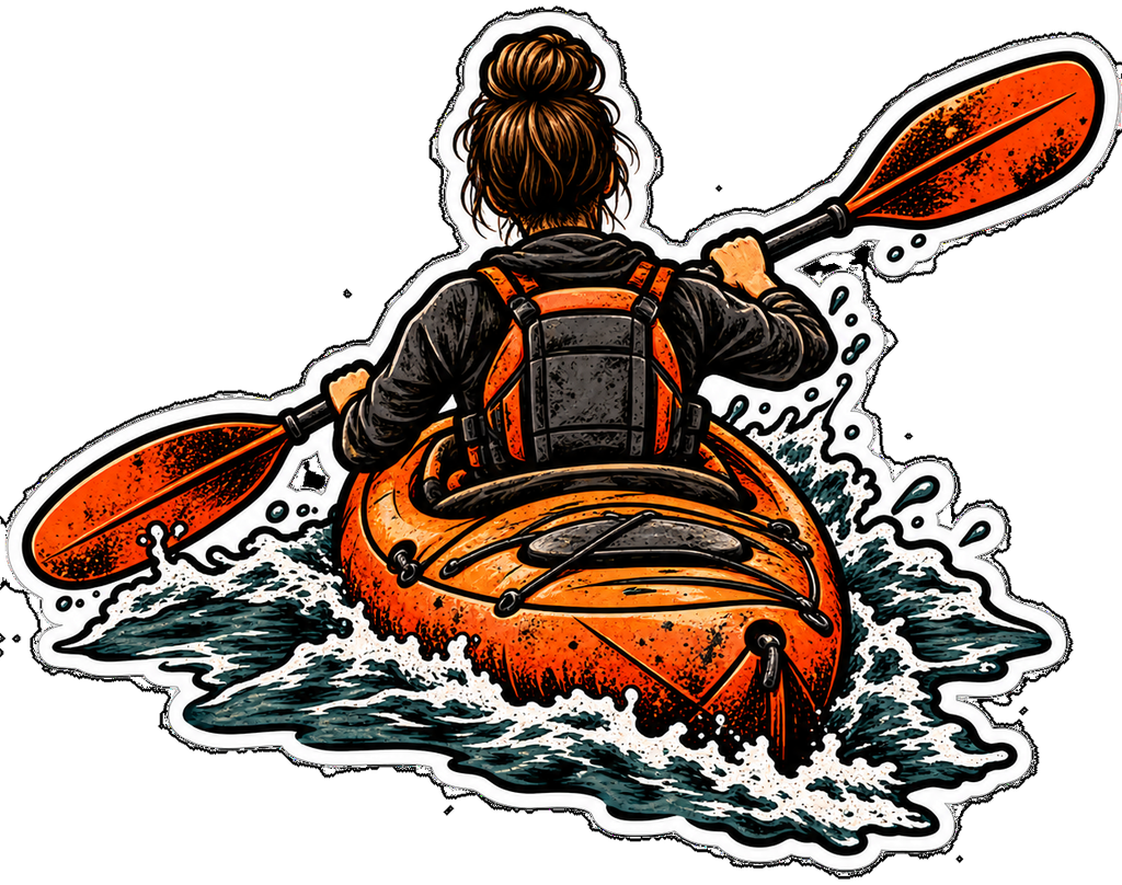 Kayaker Sticker